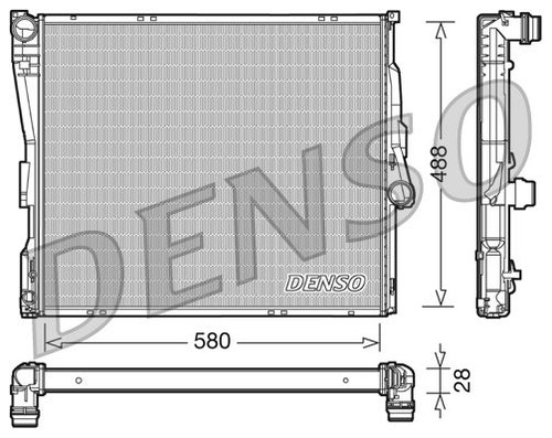 Denso kühler motorkühlung - kühler,,