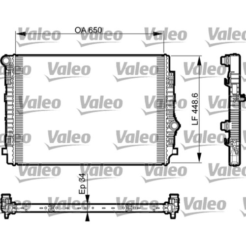 Kühler motorkühlung valeo - motorkühlung,