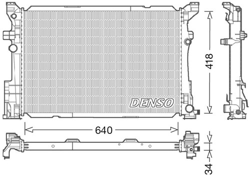 Denso kühler motorkühlung - kühler,,