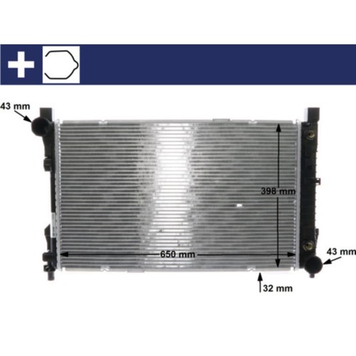 Kühler motorkühlung mahle - motorkühlung, cr