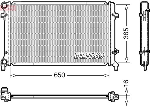 Denso kühler motorkühlung - denso, kühler,