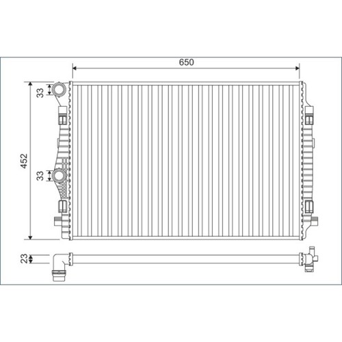 Kühler valeo 701132 - valeo,