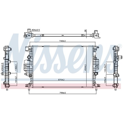 Kühler motorkühlung nissens - kühler,,