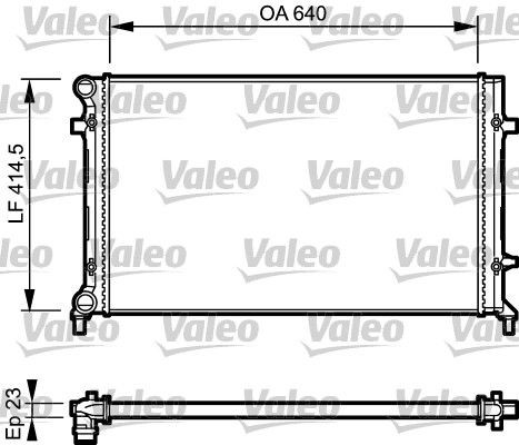Kühler motorkühlung valeo - kÜhler,