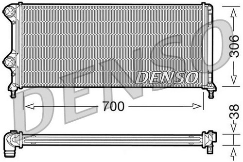 Denso kühler motorkühlung - kühler,,